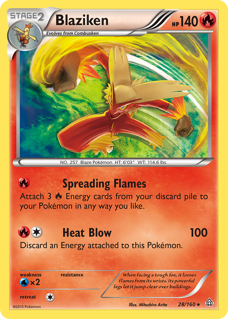 Blaziken (28/160) [XY: Primal Clash] | Good Games Modbury