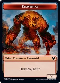 Elemental // Satyr Double-Sided Token [Theros Beyond Death Tokens] | Good Games Modbury