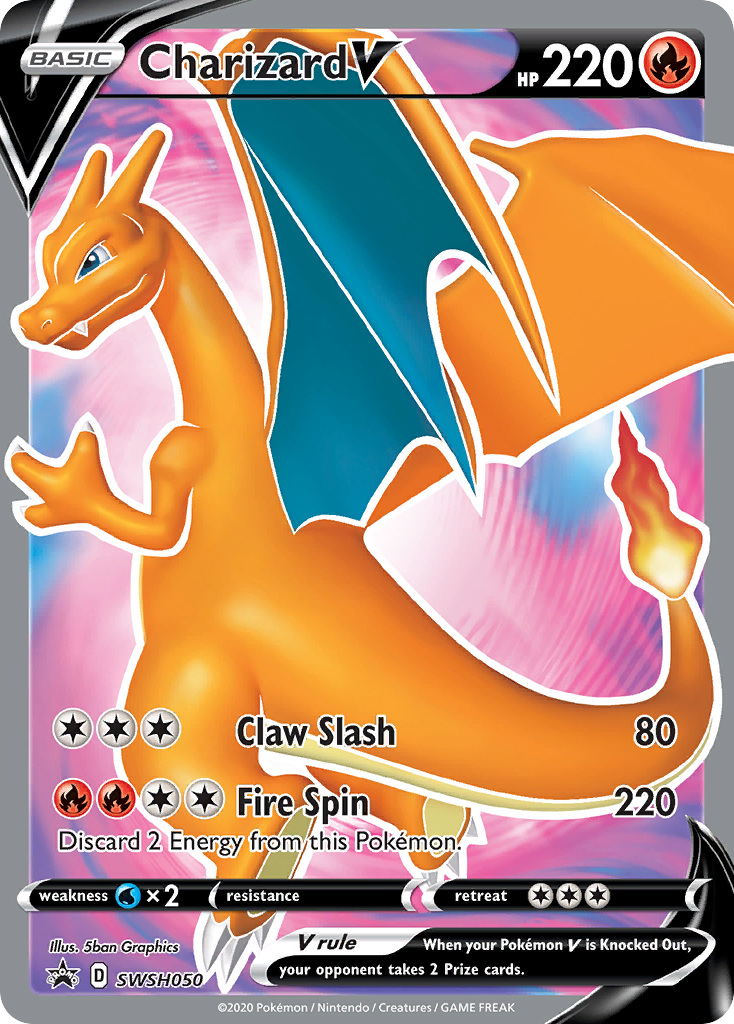 Charizard V (SWSH050) [Sword & Shield: Black Star Promos] | Good Games Modbury