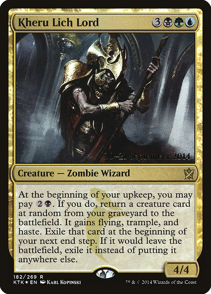 Kheru Lich Lord [Khans of Tarkir Prerelease Promos] | Good Games Modbury