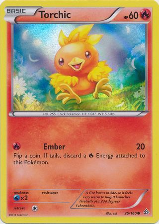 Torchic (25/160) (Sheen Holo) [XY: Primal Clash] | Good Games Modbury