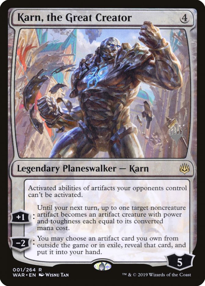 Karn, the Great Creator (Promo Pack) [War of the Spark Promos] | Good Games Modbury