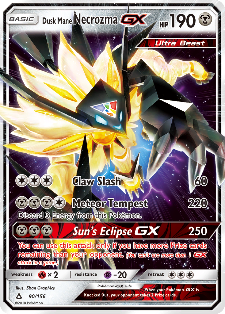 Dusk Mane Necrozma GX (90/156) [Sun & Moon: Ultra Prism] | Good Games Modbury