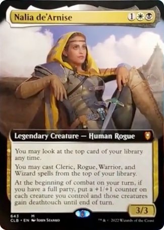 Nalia de'Arnise (Extended Art) [Commander Legends: Battle for Baldur's Gate] | Good Games Modbury