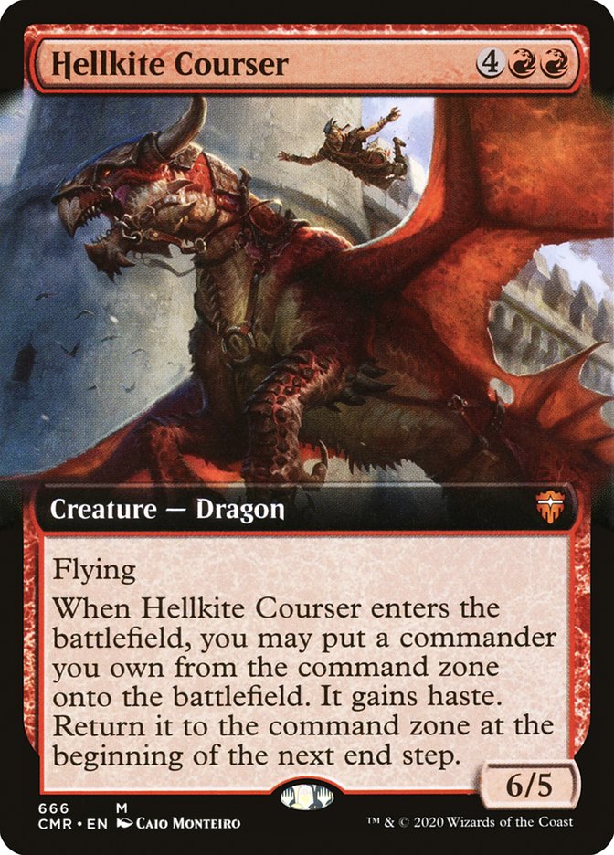 Hellkite Courser (Extended Art) [Commander Legends] | Good Games Modbury