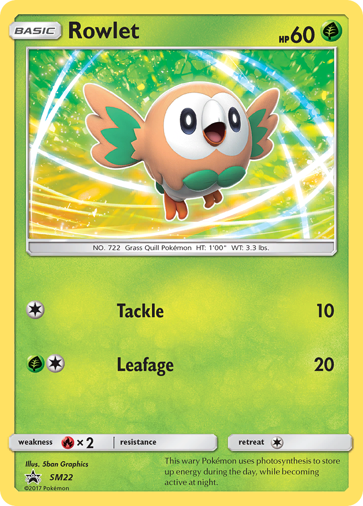 Rowlet (SM22) [Sun & Moon: Black Star Promos] | Good Games Modbury
