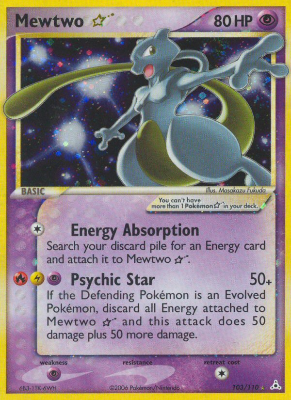 Mewtwo Star (103/110) [EX: Holon Phantoms] | Good Games Modbury