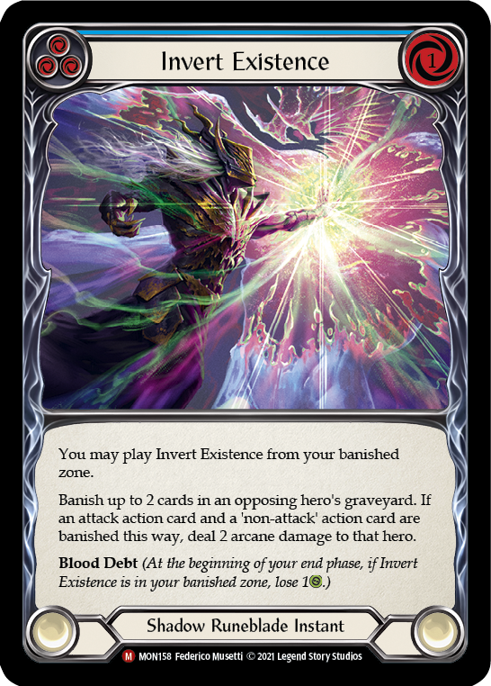 Invert Existence [MON158-RF] (Monarch)  1st Edition Rainbow Foil | Good Games Modbury