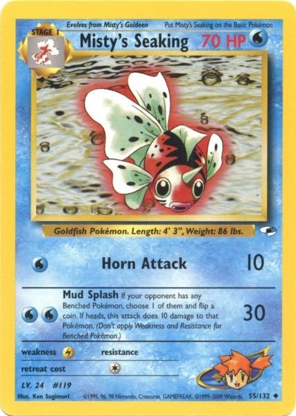 Misty's Seaking (55/132) [Gym Heroes Unlimited] | Good Games Modbury