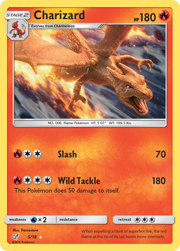 Charizard (5/18) [Sun & Moon: Detective Pikachu] | Good Games Modbury