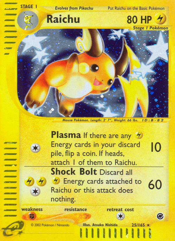 Raichu (25/165) [Expedition: Base Set] | Good Games Modbury