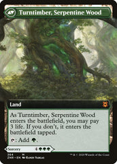 Turntimber Symbiosis // Turntimber, Serpentine Wood (Extended Art) [Zendikar Rising] | Good Games Modbury