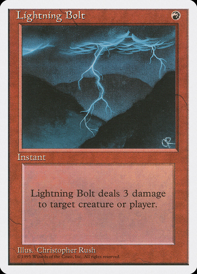 Lightning Bolt [Fourth Edition] | Good Games Modbury