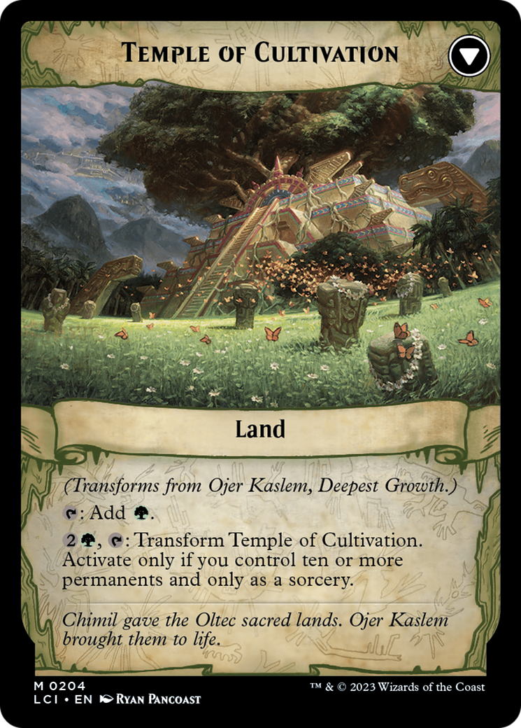 Ojer Kaslem, Deepest Growth // Temple of Cultivation [The Lost Caverns of Ixalan Prerelease Cards] | Good Games Modbury