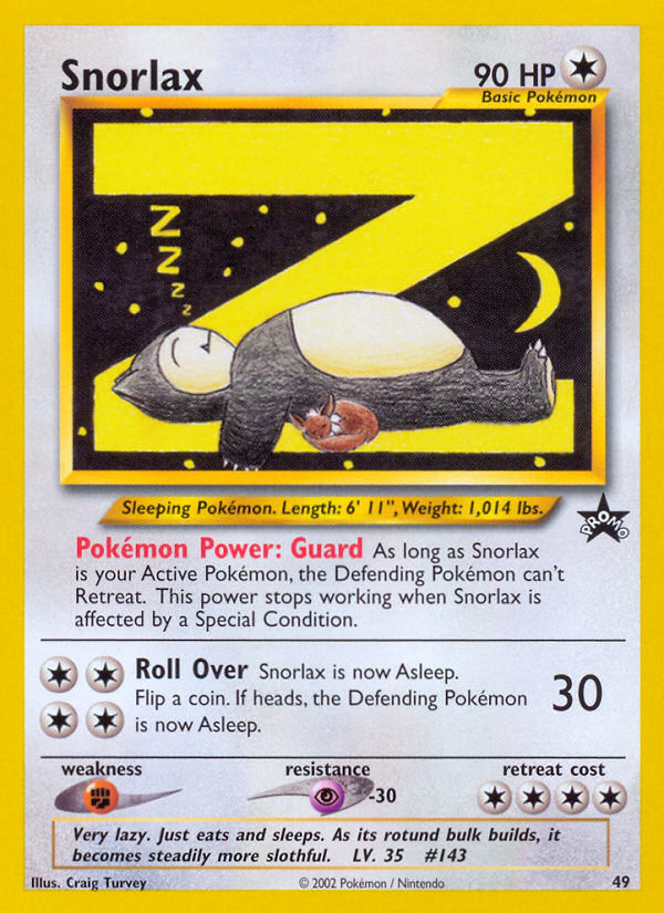 Snorlax (49) [Wizards of the Coast: Black Star Promos] | Good Games Modbury