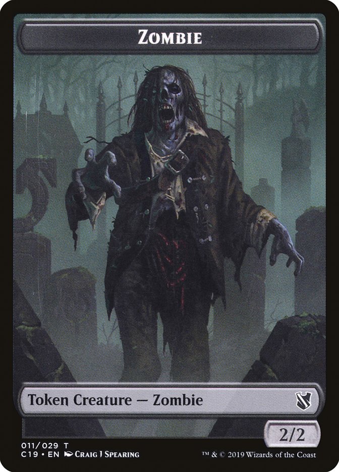 Zombie Token (011/029) [Commander 2019 Tokens] | Good Games Modbury