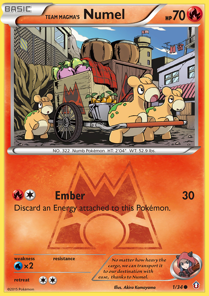 Team Magma's Numel (1/34) [XY: Double Crisis] | Good Games Modbury