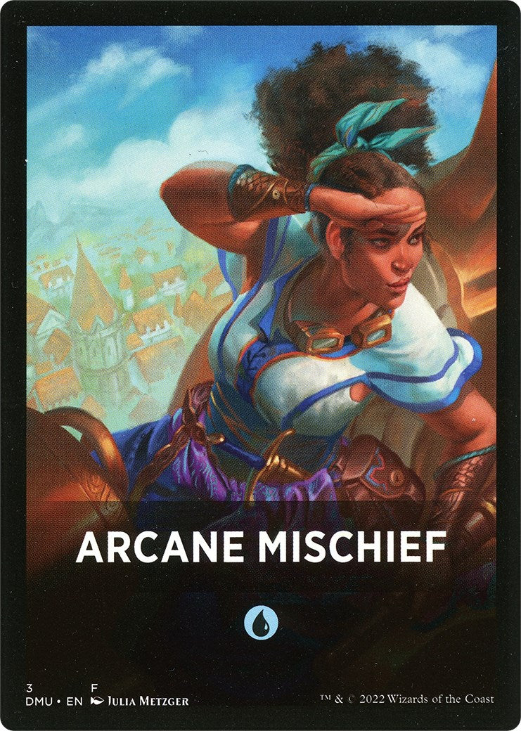 Arcane Mischief Theme Card [Dominaria United Tokens] | Good Games Modbury