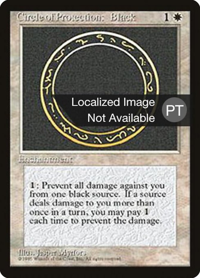 Circle of Protection: Black [Fourth Edition (Foreign Black Border)] | Good Games Modbury