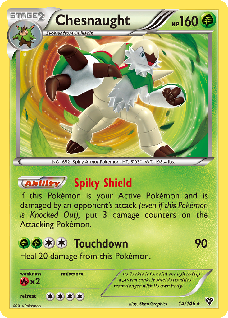 Chesnaught (14/146) [XY: Base Set] | Good Games Modbury