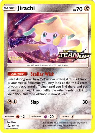 Jirachi (SM161) (Staff) [Sun & Moon: Black Star Promos] | Good Games Modbury