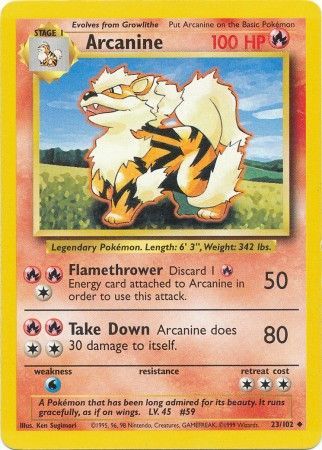 Arcanine (23/102) [Base Set Unlimited] | Good Games Modbury