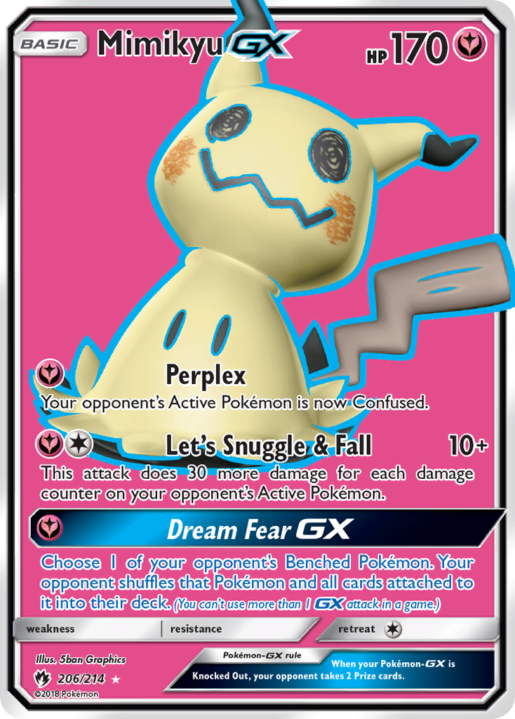Mimikyu GX (206/214) [Sun & Moon: Lost Thunder] | Good Games Modbury