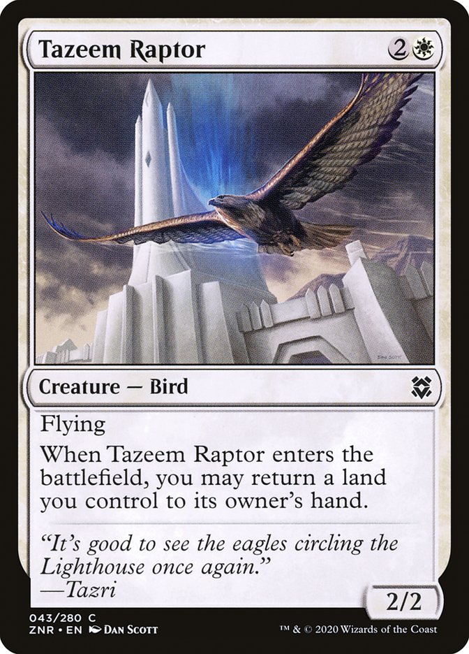 Tazeem Raptor [Zendikar Rising] | Good Games Modbury