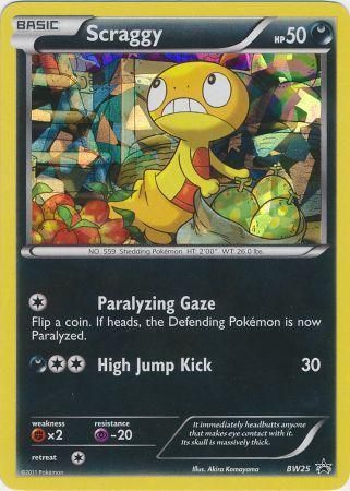 Scraggy (BW25) (Cracked Ice Holo) [Black & White: Black Star Promos] | Good Games Modbury