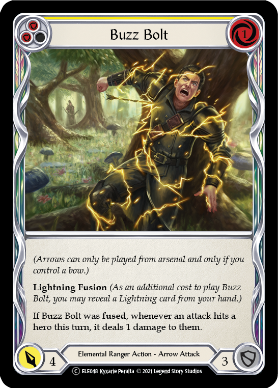 Buzz Bolt (Yellow) [U-ELE048] (Tales of Aria Unlimited)  Unlimited Rainbow Foil | Good Games Modbury
