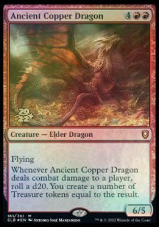 Ancient Copper Dragon [Commander Legends: Battle for Baldur's Gate Prerelease Promos] | Good Games Modbury