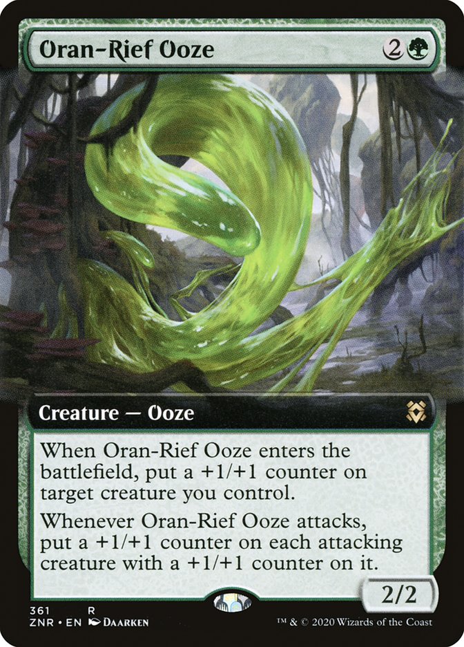 Oran-Rief Ooze (Extended Art) [Zendikar Rising] | Good Games Modbury