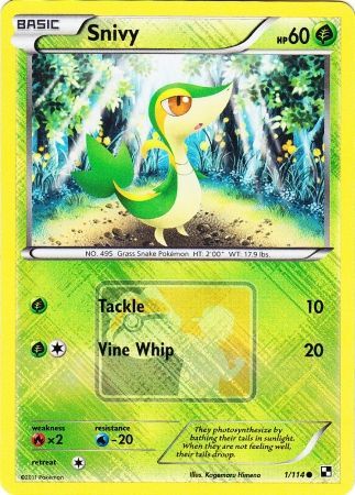 Snivy (1/114) (League Promo) [Black & White: Base Set] | Good Games Modbury