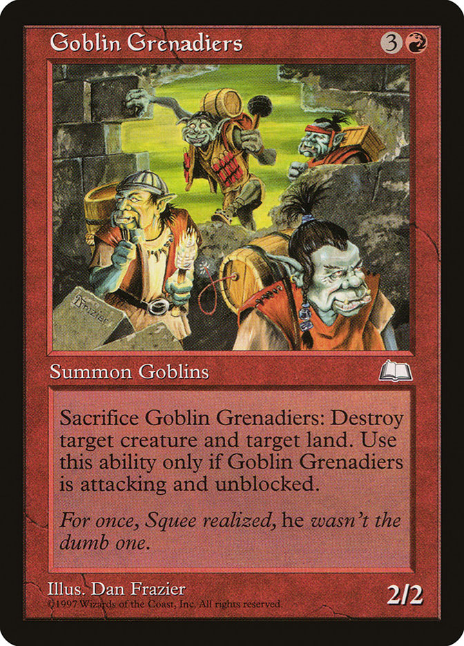 Goblin Grenadiers [Weatherlight] | Good Games Modbury