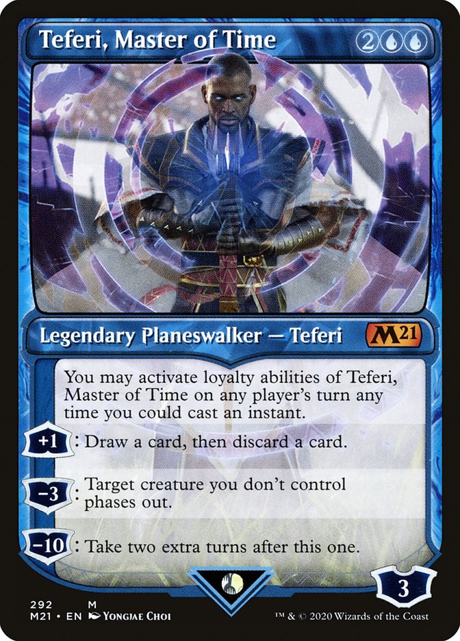 Teferi, Master of Time (Showcase) (292) [Core Set 2021] | Good Games Modbury