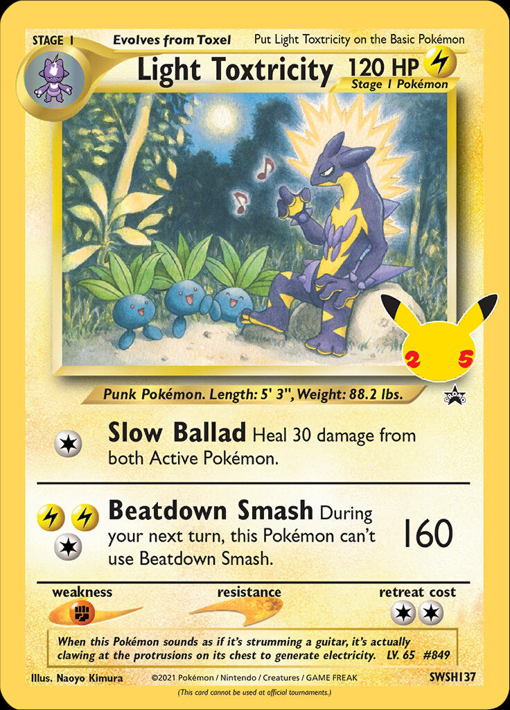 Light Toxtricity (SWSH137) (Jumbo Card) [Sword & Shield: Black Star Promos] | Good Games Modbury