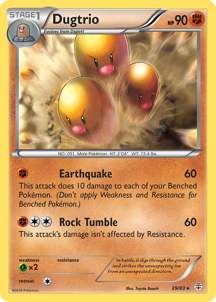 Dugtrio (39/83) [XY: Generations] | Good Games Modbury