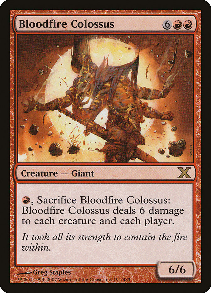 Bloodfire Colossus [Tenth Edition] | Good Games Modbury