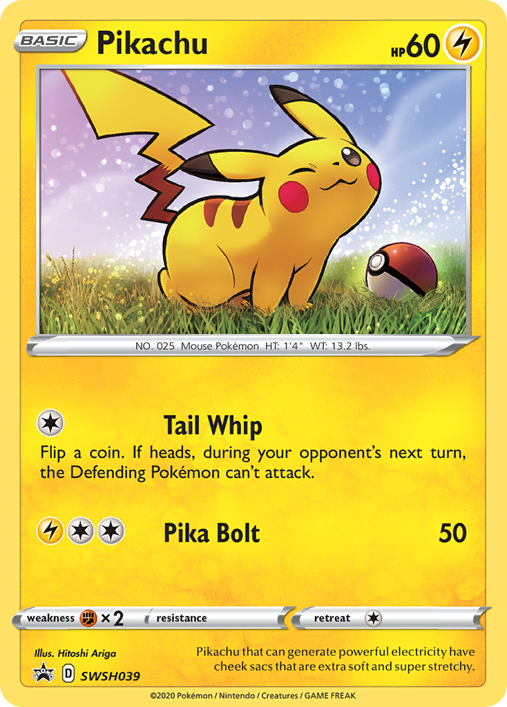 Pikachu (SWSH039) [Sword & Shield: Black Star Promos] | Good Games Modbury