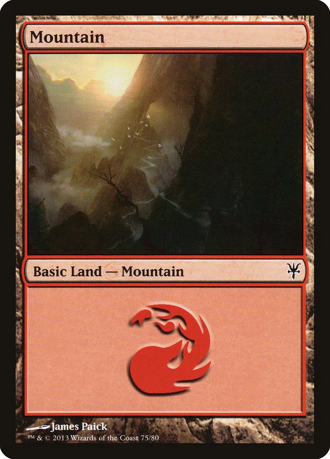 Mountain (75) [Duel Decks: Sorin vs. Tibalt] | Good Games Modbury