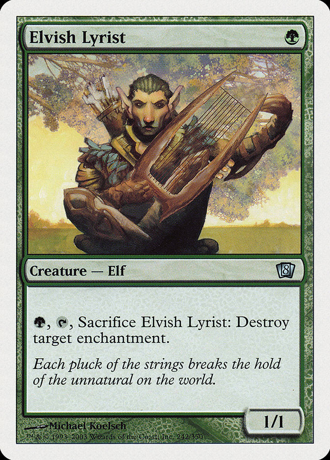 Elvish Lyrist [Eighth Edition] | Good Games Modbury