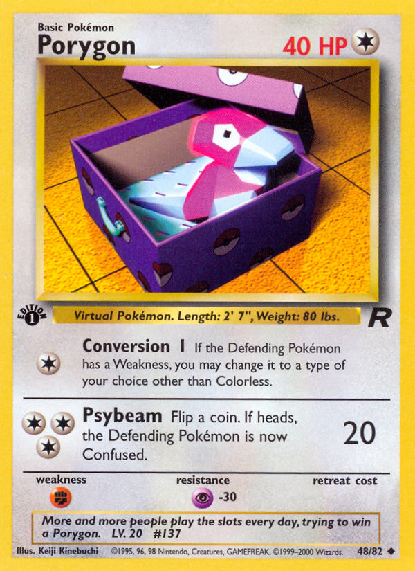 Porygon (48/82) [Team Rocket 1st Edition] | Good Games Modbury