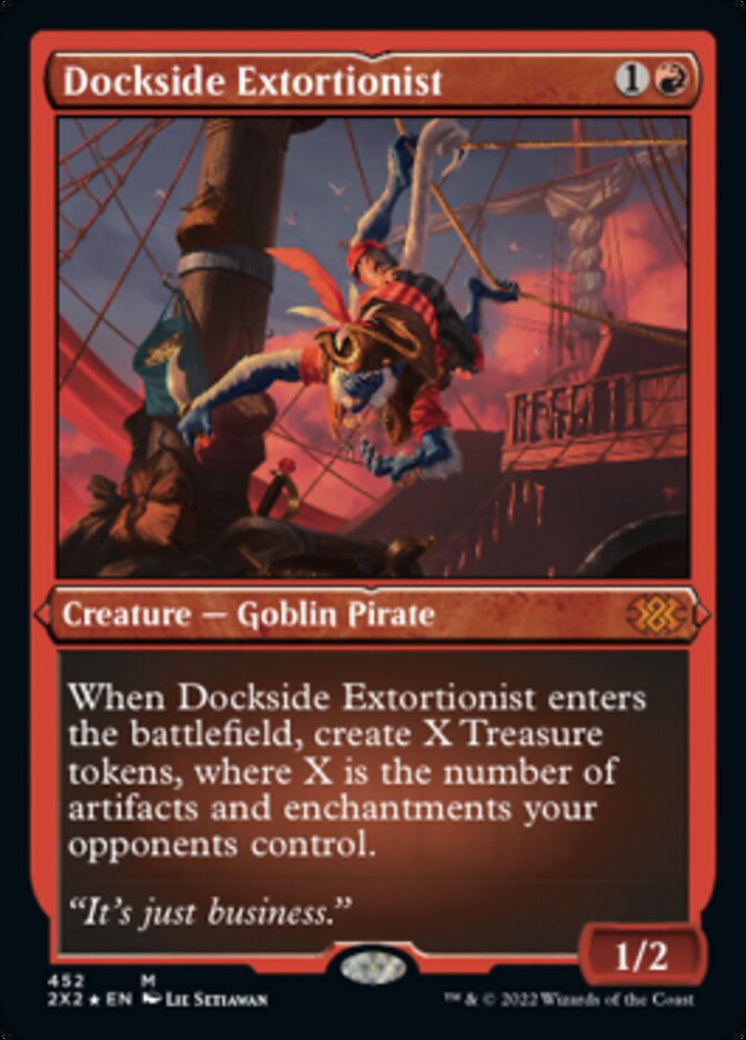 Dockside Extortionist (Foil Etched) [Double Masters 2022] | Good Games Modbury