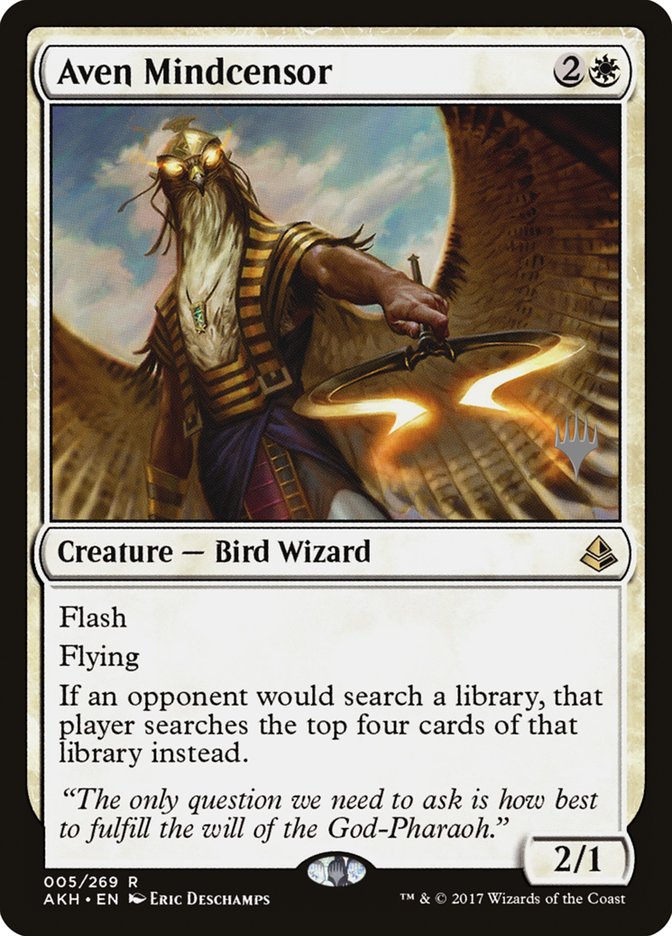 Aven Mindcensor (Promo Pack) [Amonkhet Promos] | Good Games Modbury