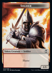 Soldier (33) // Devil Double-Sided Token [Streets of New Capenna Commander Tokens] | Good Games Modbury