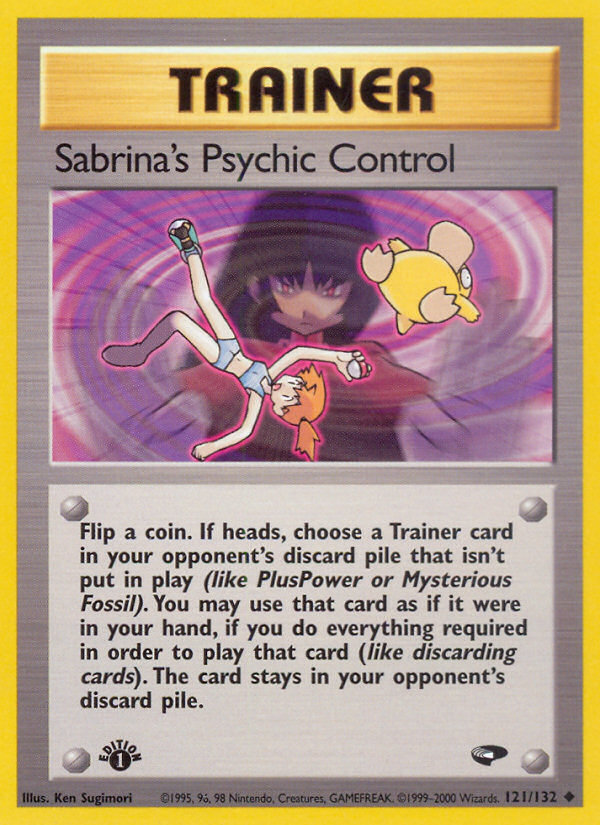 Sabrina's Psychic Control (121/132) [Gym Challenge 1st Edition] | Good Games Modbury