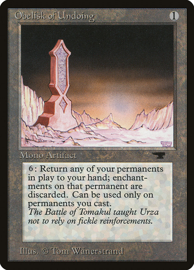 Obelisk of Undoing [Antiquities] | Good Games Modbury