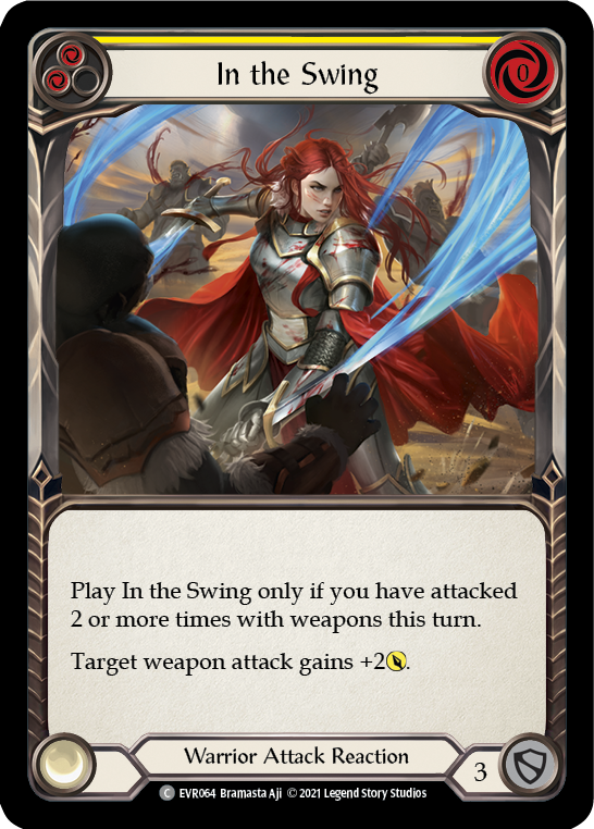 In the Swing (Yellow) [EVR064] (Everfest)  1st Edition Rainbow Foil | Good Games Modbury