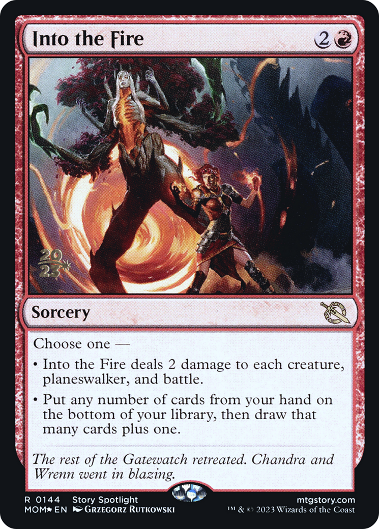 Into the Fire [March of the Machine Prerelease Promos] | Good Games Modbury