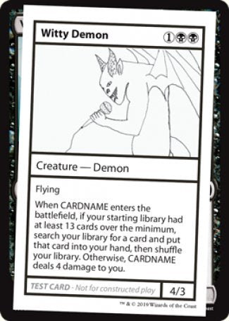 Witty Demon (2021 Edition) [Mystery Booster Playtest Cards] | Good Games Modbury